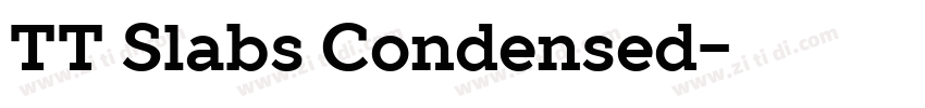 TT Slabs Condensed字体转换